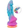 Mystic Dragon – Dildo Fosforescent cu Ventuză Puternică 21.5cm Multicolor Thumb 1