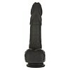 Naked Addiction 23 cm, Vibrator Rotativ și De împingere Negru Thumb 2