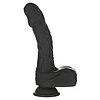Naked Addiction 23 cm, Vibrator Rotativ și De împingere Negru Thumb 28