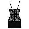 Neglijeu Dama Obsessive D605 Negru S-L Thumb 1