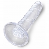 Dildo King Penis 6 Inch Clear Transparent Thumb 2