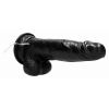 Vibrator Realistic Penis 20cm Negru Thumb 7