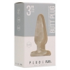 Anal Plug Basic 3 Inch Glass Transparent Thumb 1