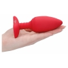 Anal Plug Glow Heating Anal Roșu Thumb 2