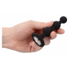 Anal Plug Beaded Diamond Negru Thumb 2