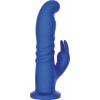 Playhouse Rabbit Rotativ Punct G — 10 Vibrații, 10 Rotații Albastru Thumb 1