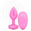 Plug Anal B-Vibe cu Inimă - 15 Moduri, 6 Nivele Roz Thumb 1