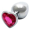 Plug Anal Heart Gem Medium Argintiu Thumb 2