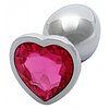 Plug Anal Heart Gem Small Argintiu Thumb 1