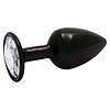 Plug Anal Round Gem Small Negru Thumb 1