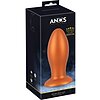 Plug Anal XL ANOS — silicon Moale, Ventuză 6.4 cm Maro Thumb 6