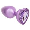 Plug Mic Jewel cu Inimă Diamant – Mov Iridescent Thumb 10