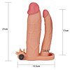Prelungitor Dublu Penis Add 3 Vibrating Natural Thumb 1