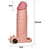 Prelungitor Penis Pleasure X-Tender Vibrating 1 Natural Thumb 4