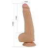 Pretty Love Draco — Dildo Realist 23,3 cm, Piele Glisantă Thumb 4