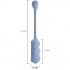 Pretty Love Leshy Blue — Ou Vibrant Compact, Telecomandă Albastru Thumb 4