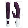 Pretty Love Naughty Bunny II, 30 Moduri, Stimulare Dublă Mov Thumb 9