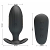 Anal Plug Royal Pleasure Kelly Negru Thumb 3