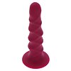 Ribbed Dong 16cm Roșu Thumb 1