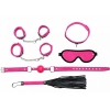 Set Rimba Velcro Soft Bondage Starter Set Roz Negru Thumb 1