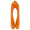 Satisfyer Candy Cane Finger Vibrator Portocaliu Thumb 2