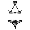 Set 2 Piese Obsessive Latinesa Negru XS-S Thumb 1