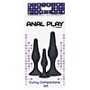 Set 3 Anal Plug Curvy Companions Negru Thumb 1