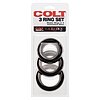 Set 3 Inele Penis COLT Negru Thumb 1