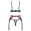 Set 3 Piese Obsessive Novenes Negru XS-S Thumb 2
