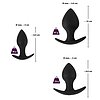 Set Anal Plug Black Velvets Trainer Negru Thumb 4