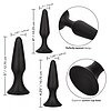 Set Anal Plug COLT Silicone Negru Thumb 2