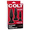 Set Anal Plug COLT Silicone Negru Thumb 1