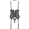 Set Corset Obsessive Donarella Negru XS-S Thumb 1