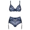 Set cu portjartier Obsessive Nightly albastru XS-S Thumb 1