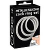 Set Inele Penis Metallic Argintiu Thumb 6