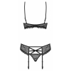 Set Lenjerie Intimă Obsessive 818-SEG Negru S-M Thumb 1