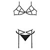 Set Magic Silk Beatrice Negru L-XL