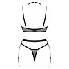 Set Obsessive 3 Piese Selinne Negru XL-2XL Thumb 1