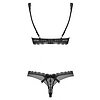 Set Obsessive 856-SET Negru L-XL Thumb 1