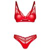 Set Obsessive Aliosa 2 Piese Roșu S-M Thumb 1