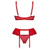Set Obsessive Chilisa 3 Piese Rosu XS-S Thumb 1