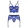 Set Obsessive Cobaltess Albastru L-XL