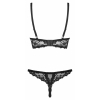 Set Fără Cupe Obsessive Letica Negru S-M Thumb 1