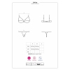 Set Fără Cupe Obsessive Letica Negru S-M Thumb 2
