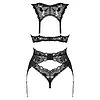 Set Obsessive Donna Dream 3 Piese Negru XS-S Thumb 1