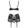 Set Obsessive Peonesia Negru L-XL Thumb 1
