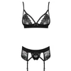 Set Obsessive Wonderia Negru S-M