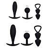 Set of Anal Plugs Basel Size S Negru Thumb 3
