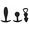 Set of Anal Plugs Basel Size S Negru Thumb 1