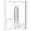 Shots 23 cm Realistic Dildo Transparent Thumb 4